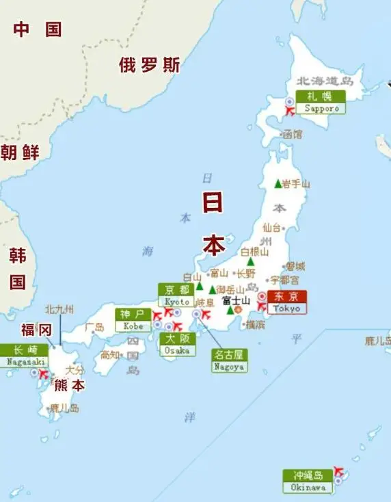 日本的地理位置
